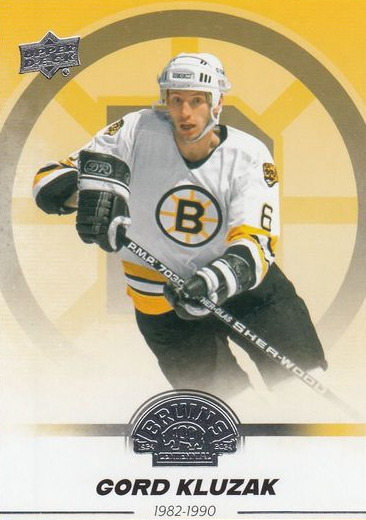 řadová karta GORD KLUZAK 23-24 UD Boston Bruins Centennial číslo 41